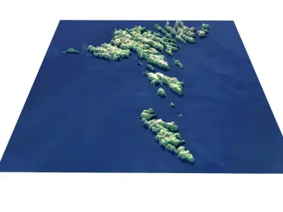 Faroe Islands 3D model