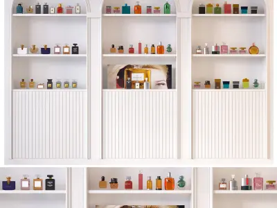 PERFUME COLLECTION SHELVES A 3D model