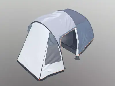 Black Out Air Tent Camping 3D model