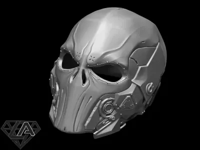 Sci-fi punisher helmet 3D print model