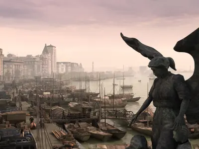 Old Shanghai Bund 3D model