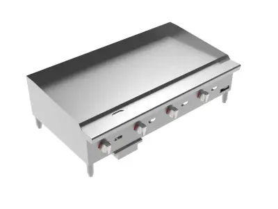 Wide Manual Griddle 48 in  3D model