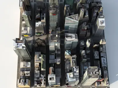  Manhattan District Times Square A Low Poly 