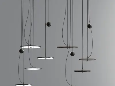 Modern Ceiling Light Suspension Pendant 3D model