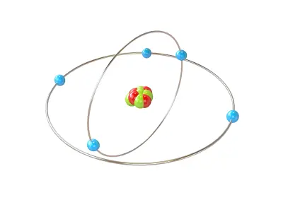 Boron Chemical Element v2 002 Low-poly 3D model