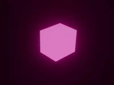 GLOWING CUBE Free 3D model