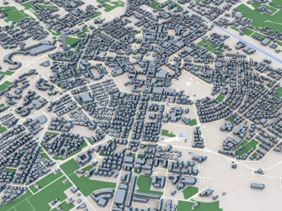 Latina City Italy 3D model