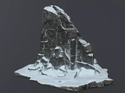 Buddha Rock Low-poly 3D model get