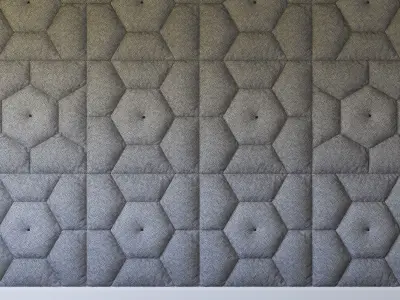 Decorative wall green panel 3D model