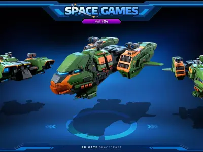 SPACE Games Vol-04 Low-poly 3D model