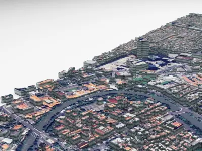 Surabaya City Indonesia 3D model