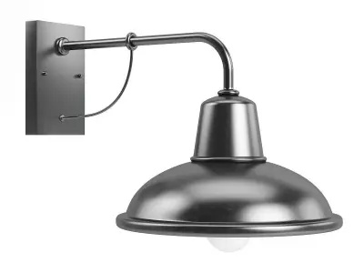 Large Round Exterior Lamp 3D Model 3D model