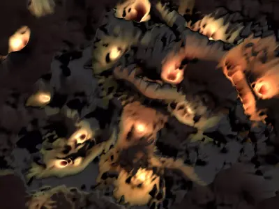 Sci-fi landscape 002 3D model