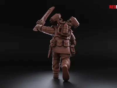 Airborne Division - Officer of the Imperial Force 3D print model