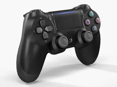 Sony Dualshock 4 Wireless Controller Low-poly 3D model