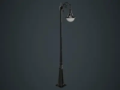 Street Light 4A Low-poly 3D model