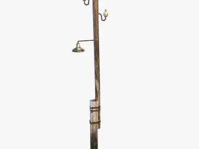 Electric Pole wire Low-poly 3D model