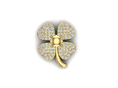 Flower pendant 3D print model 3