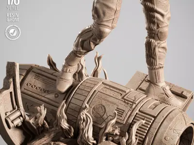 STAR WARS Jyn Erso Sculpture 3D print model