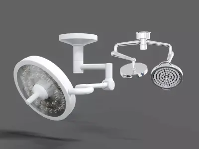 Surgical lighting Medical Low-poly 3D model