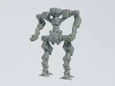 Mecha - Prototype 006 Low-poly 3D model