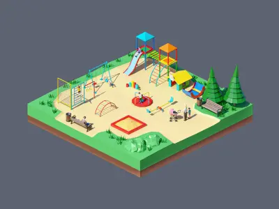 land 94A Low-poly 3D model