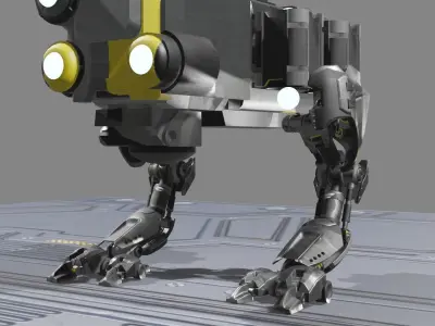 Innovatron Your Futuristic Companion Robot 3D model