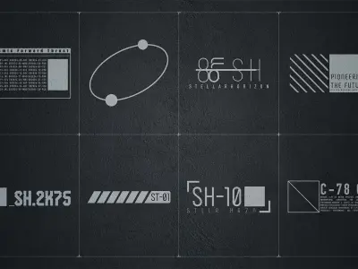Sci-Fi Alpha Decal Pack Vol 01 Texture