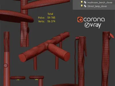 Clover street 3D model