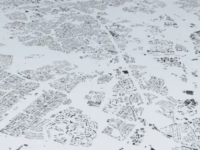 Helsinki Streets and Buildings 3D model