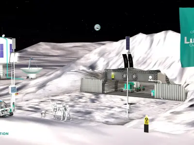 Lunar Bunker Entrance 3D model