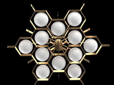 Esagono chandelier 3D model