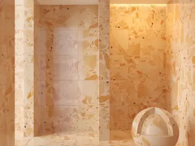 Marble wall 59 3D model