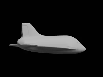 Futuristic Jet Aircraft Model 3D print model