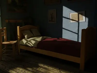 Vincent Van Gogh bedroom 3D model