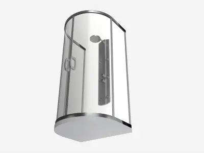 Semicircular Shower Enclosure 3D model