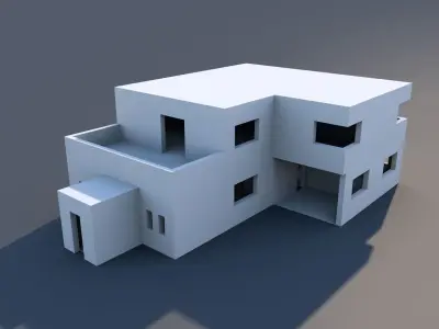 House 2 floor 3D model