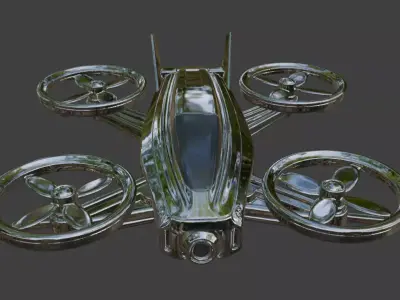 Hexacopter Drone 3D Model 3D model