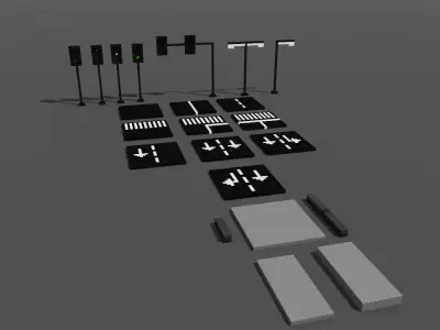 Voxel Game Models - Starter Pack 3D model