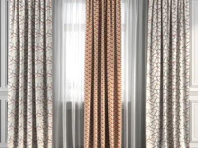 Curtain Set 172 3D model
