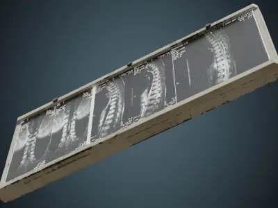 Lightbox 1B Low-poly 3D model