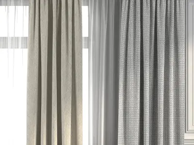 Curtain Set 274 3D model