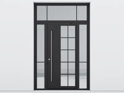 Aluminium door 219 3D model