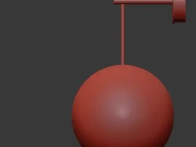 BUBBLE Mono Wall Lamp 3D model