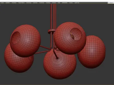 Mitzi Margot Chandelier Low-poly 3D model