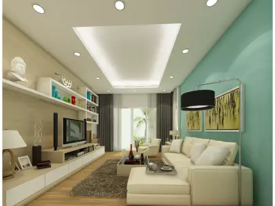 Family entertainment room 3D model