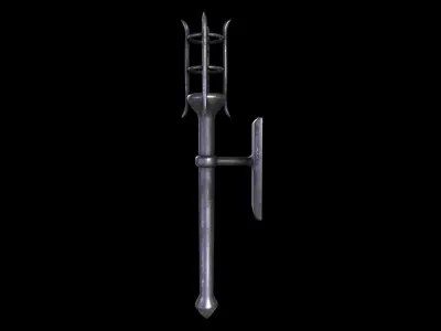 Medieval Torch V1 - 02 Low-poly 3D model