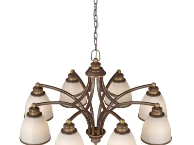 Hanging chandelier A9518LM-8BA 3D model