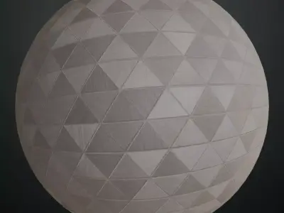 Geometric Triangular Wood Mosaic PBR Texture