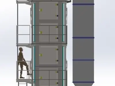 VERTICAL OVEN CHAMBER Free 3D model